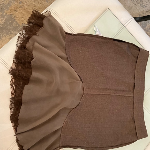 NWT  BEBE SEXY FIT AND FLARE BEADED DETAIL SKIRT - Picture 6 of 10